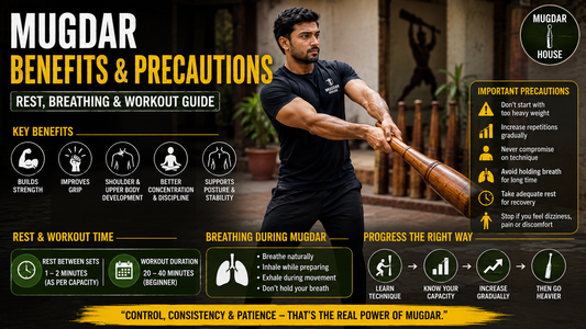 Mugdar Benefits & Precautions: How to Train, Rest, Breathe and Progress