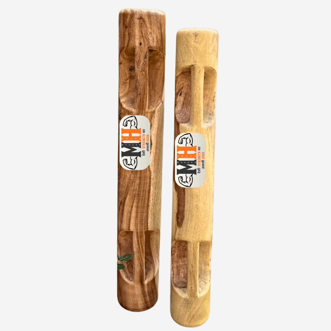 Samtola Sheesham Wood with Free Course | Handcrafted, available in polished and non-polished finishes. Premium free weight for strength training.
